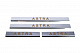 Накладка на пороги Carmos (4 шт, сталь) для Opel Astra G classic 1998-2012 рр