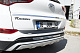 Накладка на задній бампер EuroCap 2016-2018 (ABS) для Hyundai Tucson TL рр