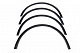 Накладки на арки (4 шт, чорні) 2006-2010, Пластикові для Volkswagen Touran рр