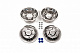 Ковпаки з нержавійки Ексклюзив V1 (2 катковий, 4 шт) 2013-2025 для Volkswagen Crafter рр