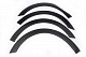 Накладки на арки (4 шт, чорні) 2008-2012, ABS пластик для Renault Kangoo рр