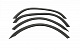 Накладки на арки (1995-2003, 4 шт, чорні, ABS) для Fiat Scudo рр