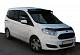 Козирьок на лобове скло (чорний глянець, 5мм) для Ford Courier 2014-2023 рр