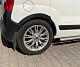 Накладки на арки (4 шт, чорні) 1 двері металеві для Peugeot Bipper 2008-2017 рр