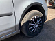 Накладки на арки (чорний мат) Довга база (пластик) для Volkswagen Caddy 2010-2015 рр