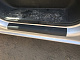 Накладки на карниз ABS (2 шт, DDU) Мат для Renault Trafic 2001-2015 рр