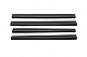 Накладки на дверні пороги (DDU, ABS-пластик) 4 шт, Мат для Volkswagen Caddy 2004-2010 рр