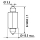 Вказівна лампа Osram 6480 C18W 41mm 24V SV8.5-8