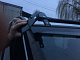 Козирьок на лобове скло (чорний глянець, 5мм) для Nissan Primastar 2002-2014 рр