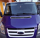 Хром накладка на капот (нерж) для Ford Transit 2000-2014 рр