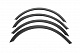 Накладки на арки (4 шт, чорні) для Mercedes E-сlass W210 1995-2002 рр