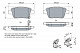 Колодки задні гальмівні Geely EC7/EC7RV BOSCH
