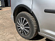 Накладки на арки (чорний мат) Довга база (пластик) для Volkswagen Caddy 2010-2015 рр